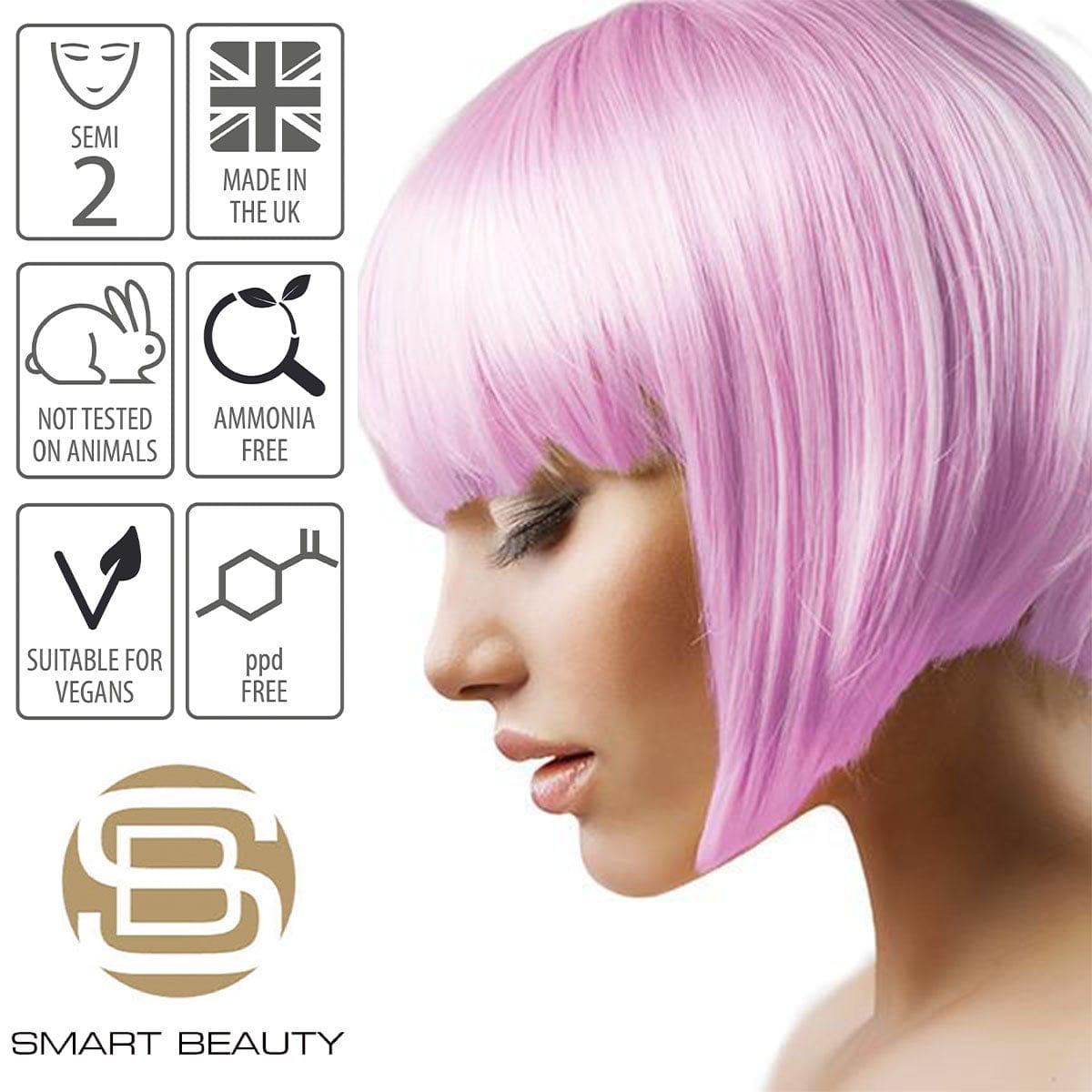 Candy Floss Pink Pastel Hair Dye | Semi-permanent Hair Colour