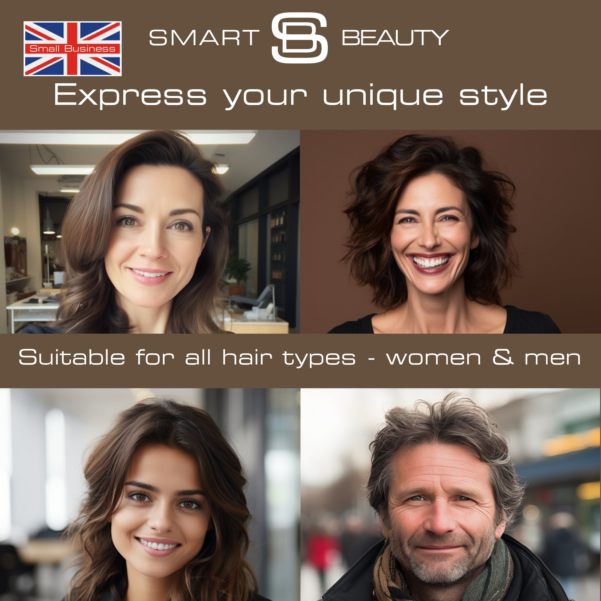 Smart Beauty Espresso Brown Hair Dye with Added Plex Hair Care Conditioner, Permanent Hair Colour