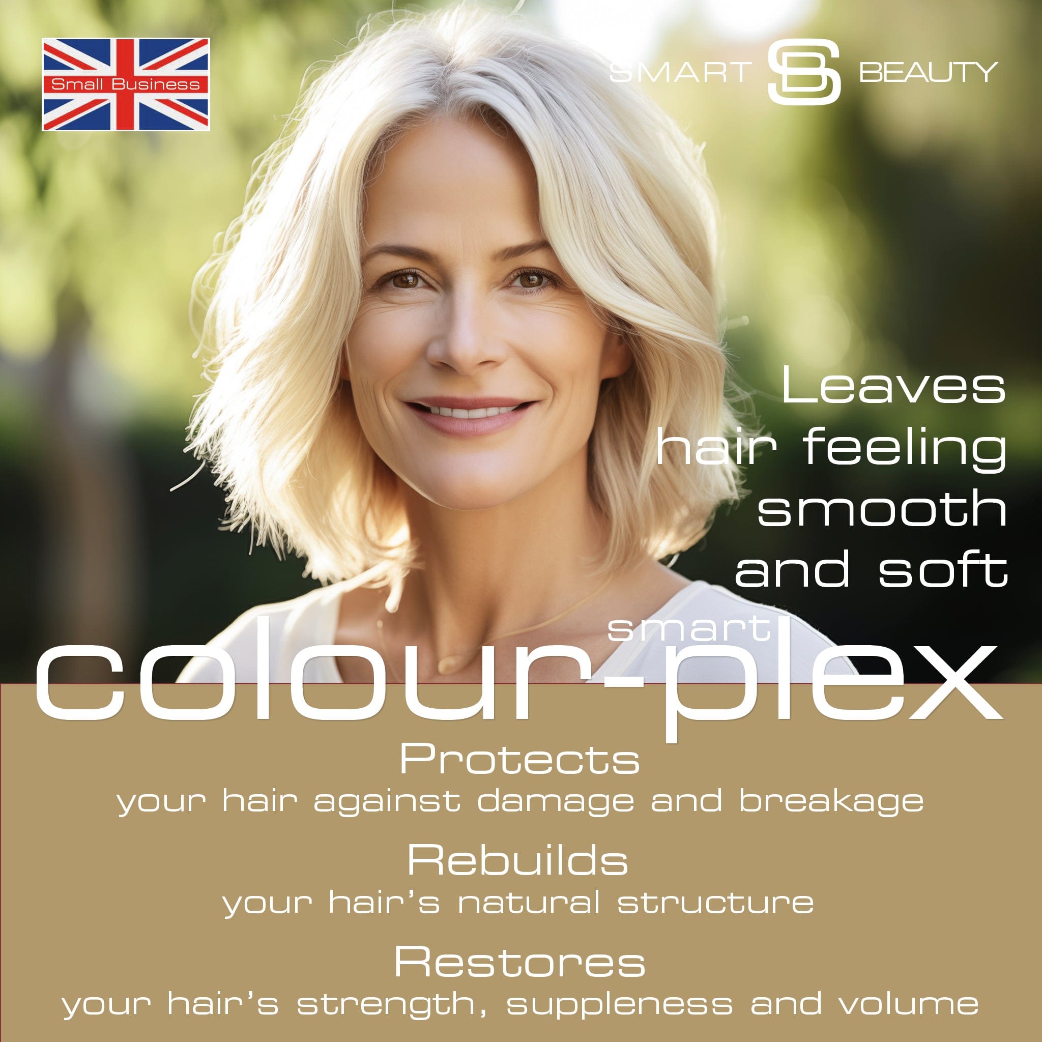 Smart Beauty Platinum Blonde Hair Dye with Added Plex Hair Care Conditioner, Permanent Hair Colour