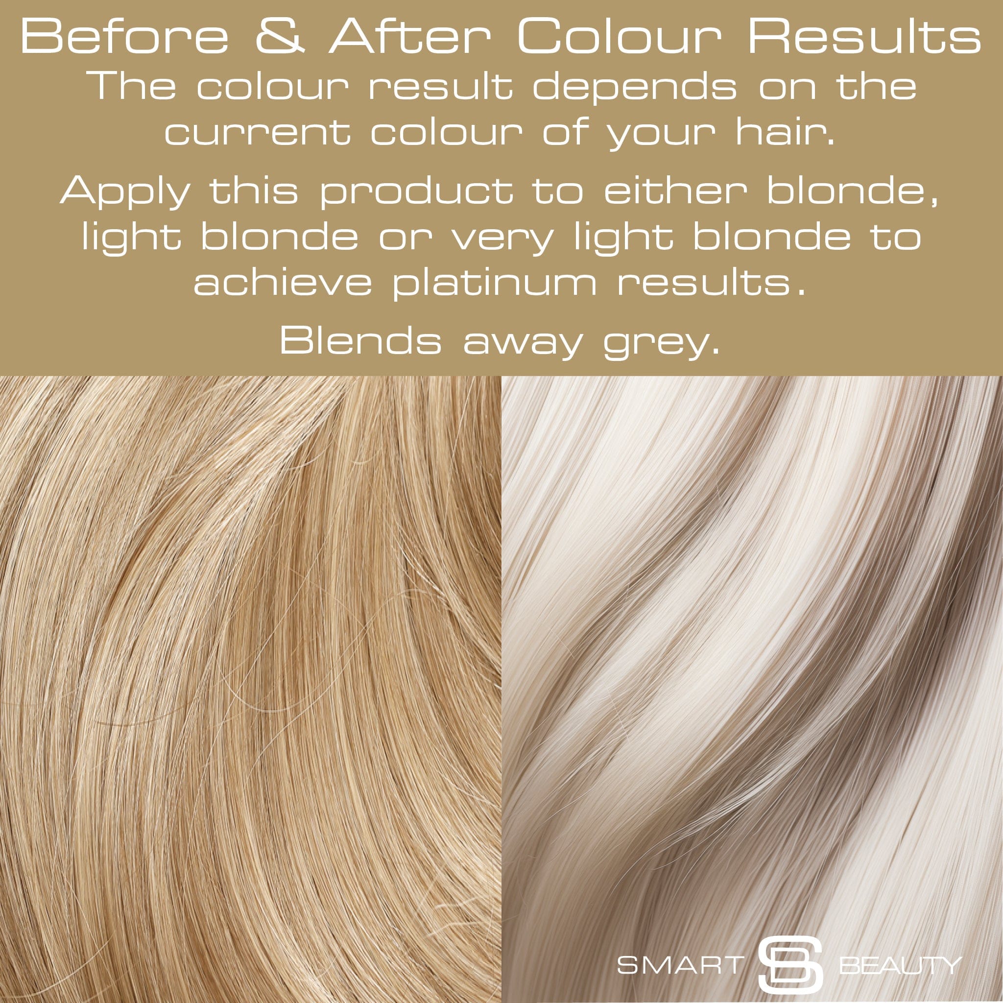 Smart Beauty Platinum Blonde Hair Dye with Added Plex Hair Care Conditioner, Permanent Hair Colour