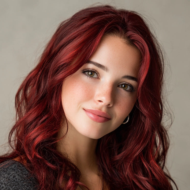 Real Red Hair Dye with Added Plex Hair Care Conditioner, Permanent Hair Colour